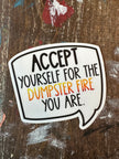 Dumpster Fire Sticker