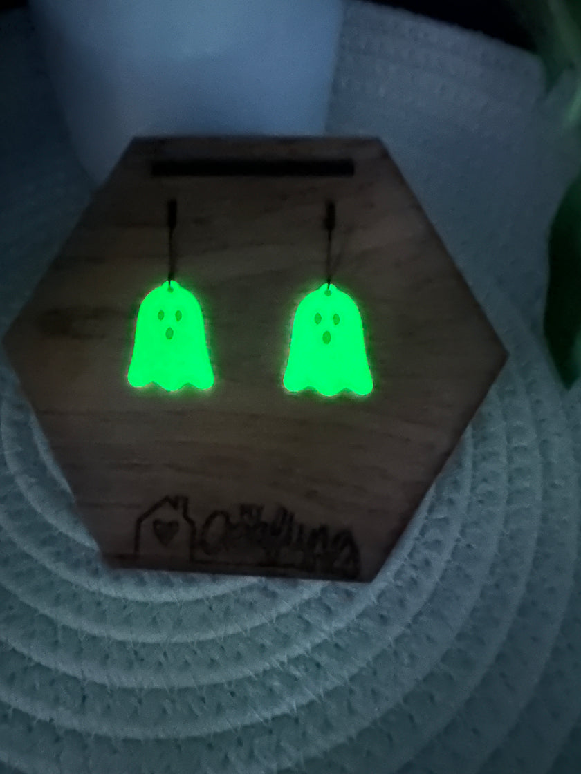 Ghost Dangle GLOW Earrings