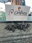 Skeleton Bat Dangle Earrings