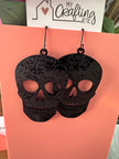 Black Skull Earrings